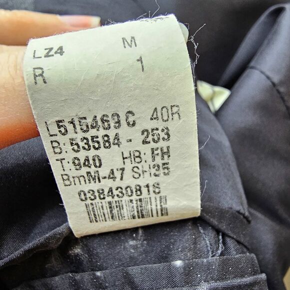 Vintage 1998 Lauren Ralph Lauren Wool Blazer Suit Coat Jacket Dark Gray Size 40R - Picture 12 of 13